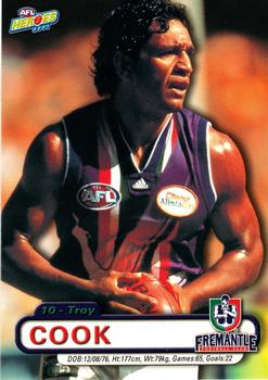 2001 ESP AFL Heroes #50 Troy Cook Front